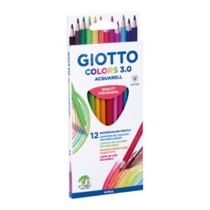 Giotto Colors 3.0 Aquarell Ξυλομπογιές Ακουαρέλας 12τμχ