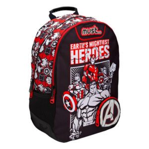 Σχολική Τσάντα Πλάτης Δημοτικού Avengers Marvel Heroes Must Glow in the Dark