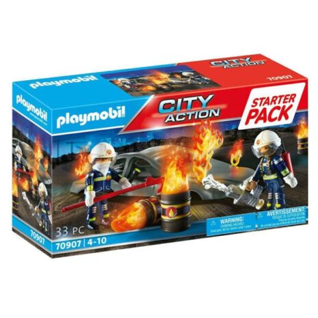 Playmobil City Action Starter Pack Άσκηση Πυροσβεστικής 70907