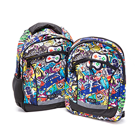 Σχολική τσάντα 2 σε 1 Graffiti
