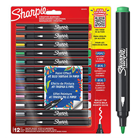 Sharpie Creative Acrylic - Σετ Μαρκαδόρων 12 χρωμάτων